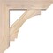 Ekena Millwork Imperial Slat Smooth Bracket w/ Offset Brace, Douglas Fir, 5 1/2"W x 20"D x 20"H BKT0604X20X20IMP06SDF - alternate 3